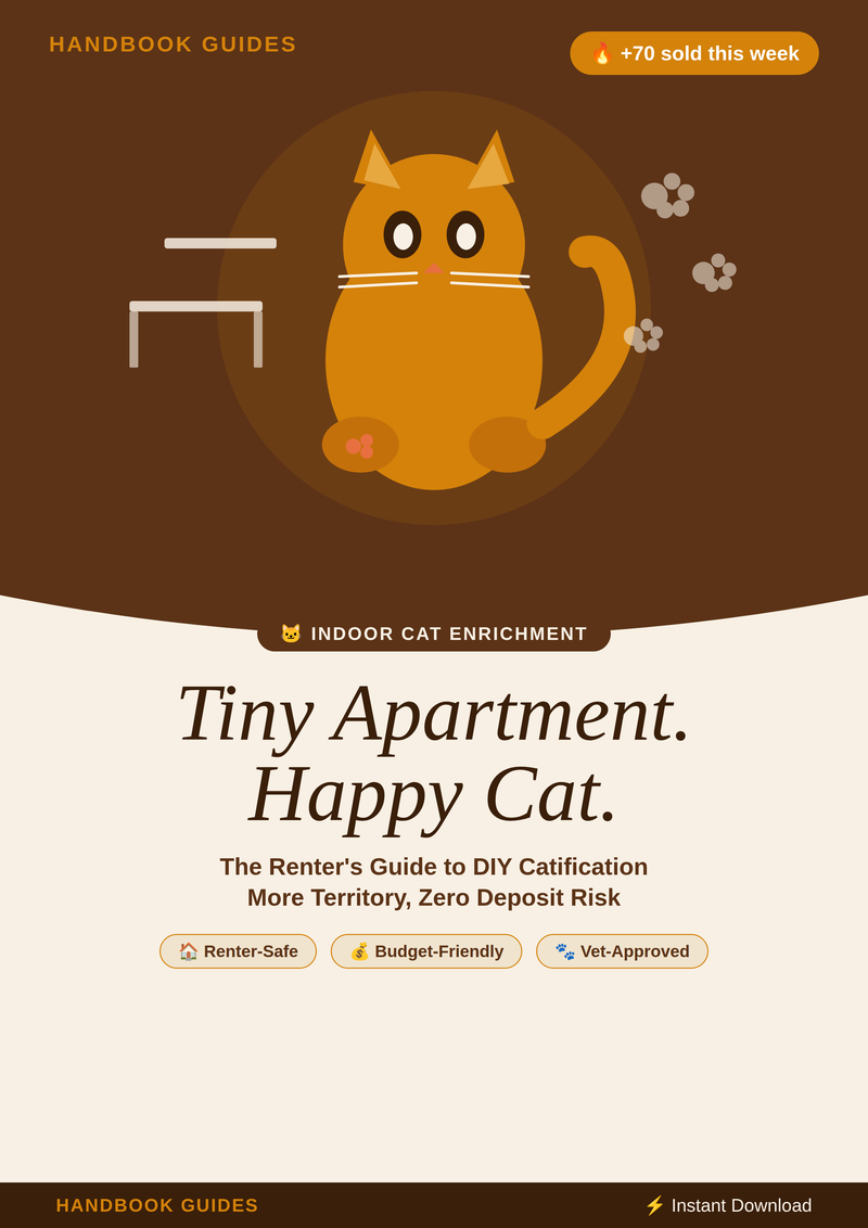 Tiny Apartment, Happy Cat.