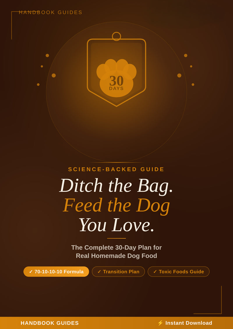 Feed The Dog You Love - 30 Day Plan for Real Homemade Dog Food.