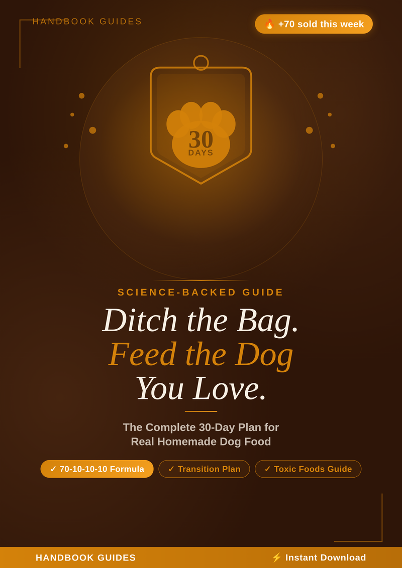 Feed The Dog You Love - 30 Day Plan for Real Homemade Dog Food.