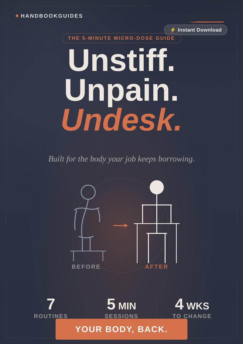 Unstiff. Unpain. Undesk - 5 Minute Posture Guide